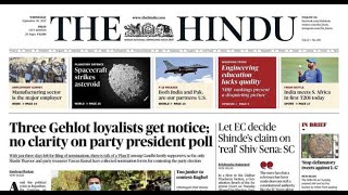 Daily News Analysis | 28 September 2022 | The Hindu Newspaper Analysis | Current Affairs UPSC CSE |