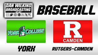 York Spartans @ Rutgers-Camden Scarlet Raptors (NCAA Baseball, 3/7/24)