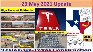 Tesla Gigafactory Texas 23 May 2021 Cyber Truck & Model Y Factory Construction Update (07:30AM)