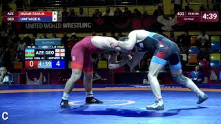 1/2 FS - 61 kg: M. HASAN ZADA (AZE) v. B. LOMTADZE (GEO)