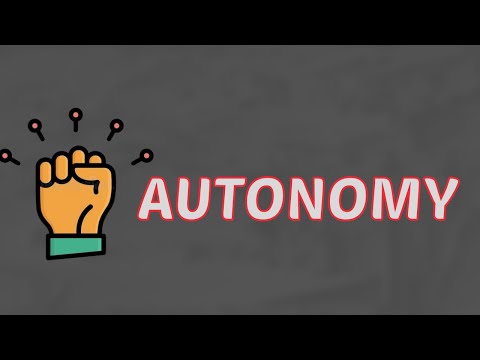 How do you use autonomy in a sentence?