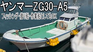 ヤンマー ZG30-A5　ドライブ艇　作業船としてもダイビングや潜り船としても活躍が期待できます　＃中古船ソーマッチ