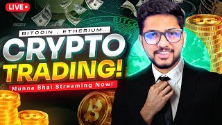 Crypto Live Trading in TELUGU | Bitcoin Trading   Delta Exchange #bitcoin #ethereum - Telugu Trader