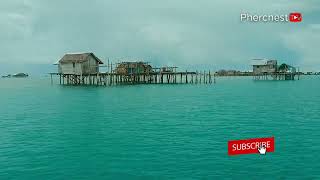 Mga bahay sa gitna ng dagat | Balabac, Palawan