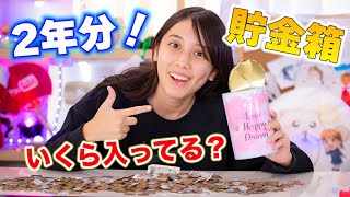 貯金箱を開けたらビックリする金額が！2年間コツコツ貯めたお金はいくら？【貯金箱開封】