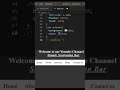 How to Make Simple Navigation Bar in HTML and CSS (Short tutorial) #short video #html #css