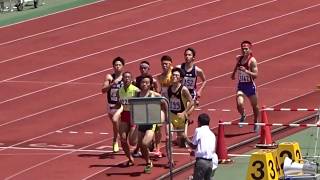 第70回京都府高等学校陸上競技対校選手権大会　男子800ｍ準決勝1組