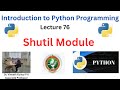 Shutil Module in Python | File Organizing & File Management Explained | VTU Python Programming