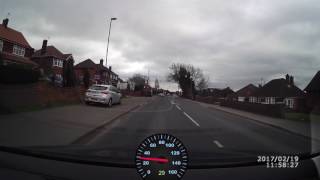 Dangerous overtake by Merc in 30mph limit