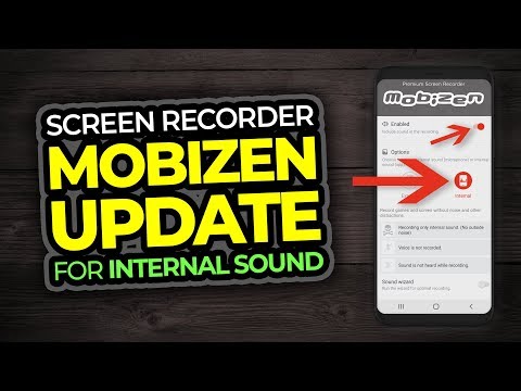 Aplicación Mobizen Screen Recorder para Android: actualización de sonido interno