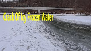 Slaying Lake Erie Steelhead Through  The Icy Frozen Tributary Crack!!