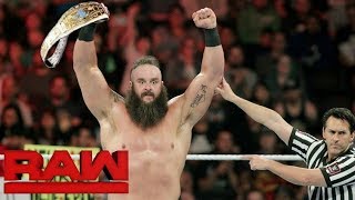 Roman Reigns Vs Braun Strowman Intercontinental championship Match on Raw