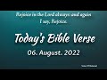 Today's Bible Verse 06.08.2022 ♦️ August Month | TPM HYMNS | Blessings words for you | VOP Gospel 🕊️