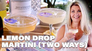 A classic cocktail that's refreshingly easy - Lemon Drop Martini!