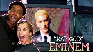 OUR FIRST TIME HEARING Eminem - Rap God (Explicit) REACTION | THE BEST EMINEM SONG IVE HEARD!! 😱🤯