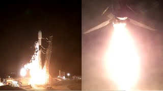 Falcon 9 launches SARah-2 & SARah-3 and Falcon 9 first stage landing