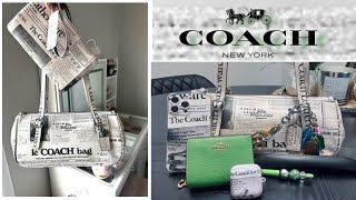 What's In My Bag | Coach Asher Newspaper Print