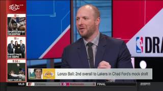 Lonzo Ball 2nd Pick To Lakers on Chad Ford's Mock Draft | Jun 9, 2017