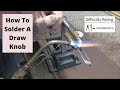 How To Solder a Draw Knob on a Trumpet, Cornet, Baritone