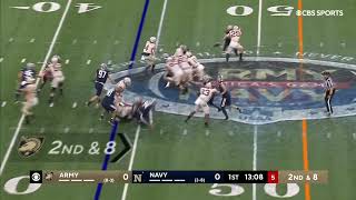 Army 56 yard touchdown against Navy 2021 College Football