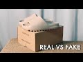 Adidas Yeezy Slides “ Pure ” - Quick Unboxing + Real vs Fake