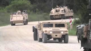 US Military puts on SHOW OF PRIDE with convoy though Germany 480p - WORLDS MOST POWERFUL