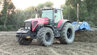 MASSEY FERGUSON 8280 XTRA (Black) OPEN PIPE \u0026 FONTANA 5 m - LEVELLING GROUND 2014 in Italy