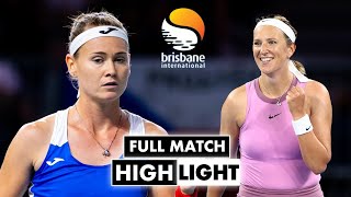 Victoria Azarenka vs Marie Bouzkova Match Highlights - Brisbane International 2025