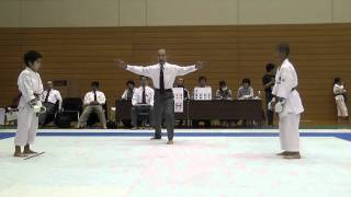 2011年JKA北信越大会　雄真　小4男子組手2回戦