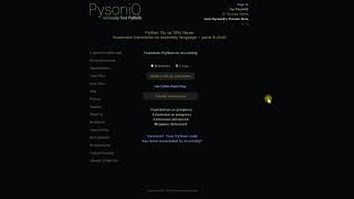 PysoniQ - Python to Assembly Language Automatically