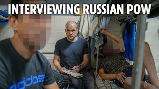 Inside prisoner of war camp holding Russian soldiers captured by Ukraine in Kursk offensive