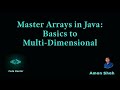17) Master Arrays in Java: Complete Guide from Basics to Multi-Dimensional.