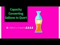 Converting capacity Gallons to Quart