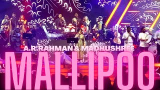 MALLIPOO LIVE IN CHENNAI | #arrahman | #madhushree | #mallipoo |
