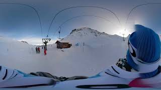 [Whistler2019Jan25][First Person POV] Ride up to Sapphire bowl