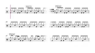 Skyfall - Adele (Easy - Drum Score)