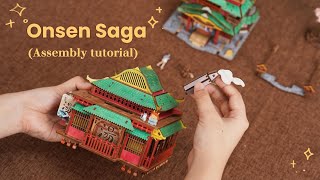 [Installation Tutorial] TONECHEER 3D Puzzle Box Miniature DIY Desktop Storage Kit (Onsen Saga)