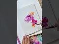 ✨So relaxing ✨ to paint loose flowers -- #learntopaint #loosewatercolour