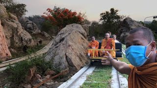 BAMBOO TRAIN At Banan Temple Battambang,Cambodia