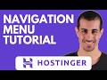 Hostinger Website Builder Navigation Menu Tutorial (Edit, Reorder & Customize Links)