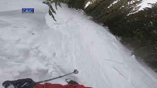 Video Shows A Skier Triggering A Small Avalanche