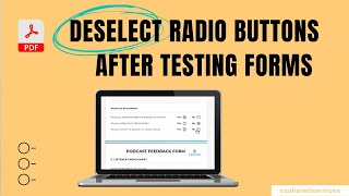 How to deselect radio buttons after testing in Adobe Forms