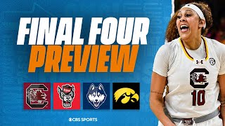 Women's Final Four FULL PREVIEW: NC State vs South Carolina, UConn vs Iowa | CBS