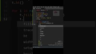 Draw Insane Animation using Python Turtle 😎 | Python Tutorial #shorts #python