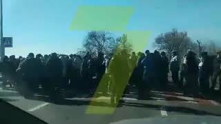 Жители Одесской области в знак протеста перекрыли трассу Одесса - Рени