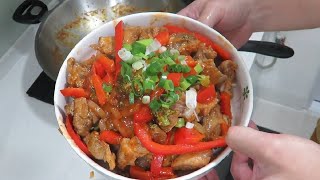 茄汁排骨  Stewed Pork Ribs with Tomato Sauce.