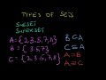 Subset and Superset | Types of Set Part 2