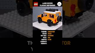 Land Rover Classic Defender #specs #lego #40650