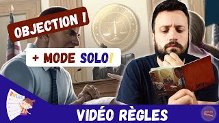 [ FR ] OBJECTION ! | Vidéo règles avec mode solo, en moins de 13 minutes ! | Rock Manor Games