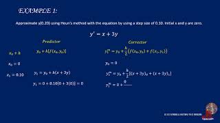 SOLUTIONS OF ODE: MODIFIED EULER'S PREDICTOR CORRECTOR METHOD